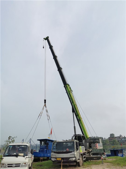 阳西县桥梁建设吊装案例